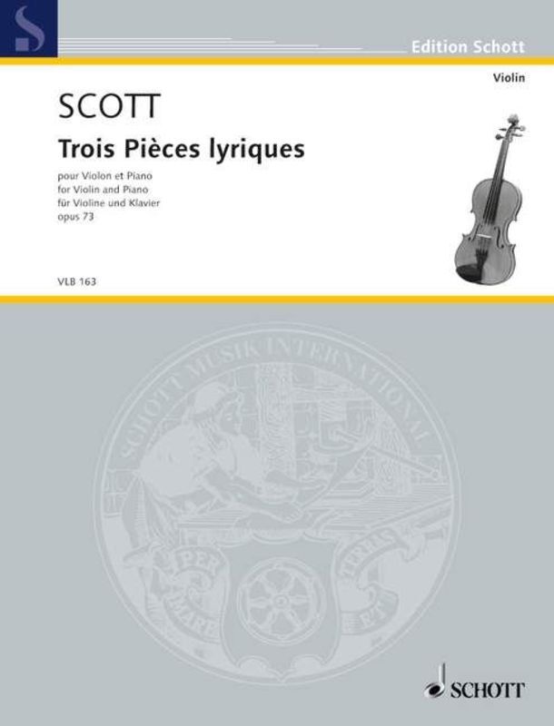 Scott - 3 Lyrical Pieces For Violin/Piano