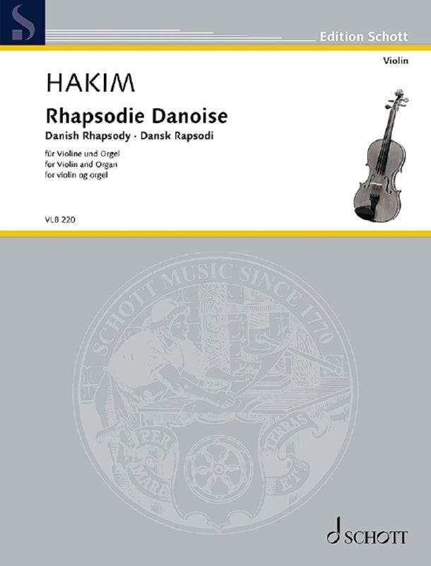 Hakim - Danish Rhapsody For Violin/Organ