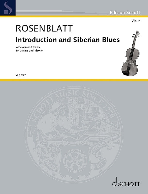 Rosenblatt - Introduction And Siberian Blues Violin/Piano