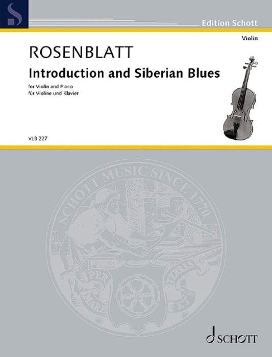 Rosenblatt - Introduction And Siberian Blues Violin/Piano
