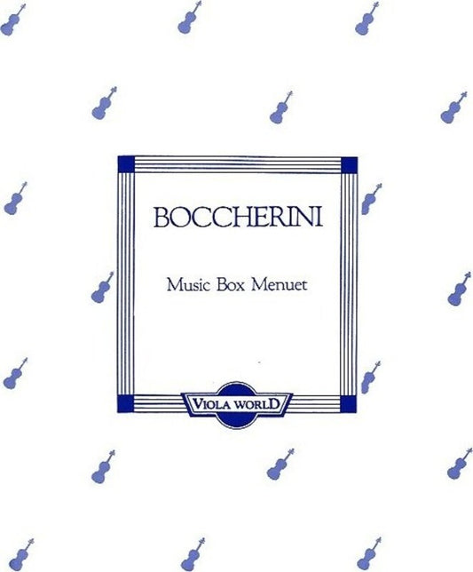 Boccherini - Music Box Menuet Viola/Piano