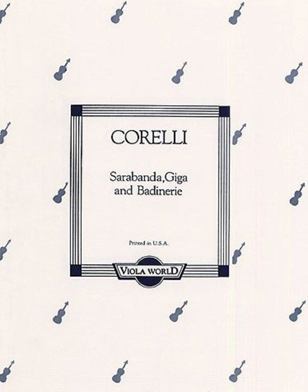 Corelli - Sarabande Giga & Badinerie Viola/Piano