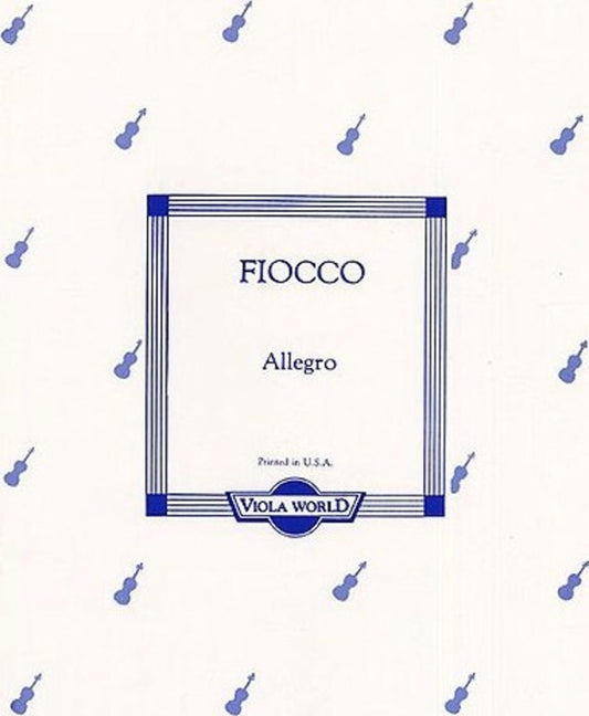 Fiocco - Allegro Viola/Piano