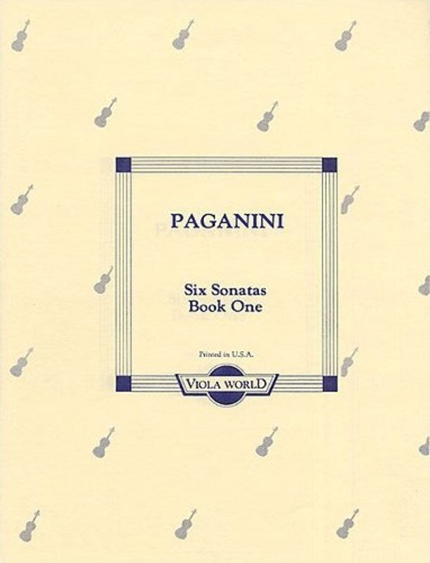 Paganini - Sonatas Bk 1 (1-3) Viola/Piano