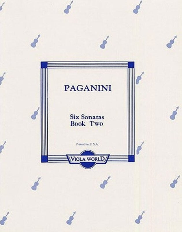 Paganini - Sonatas Bk 2 (4-6 )Viola/Piano