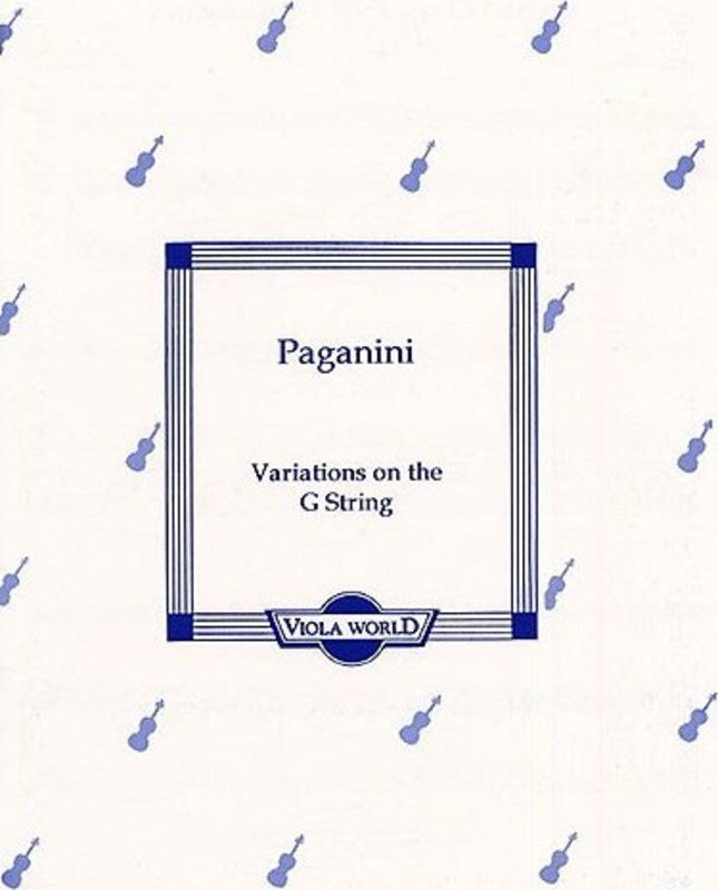 Paganini - Variations On G String Viola/Piano