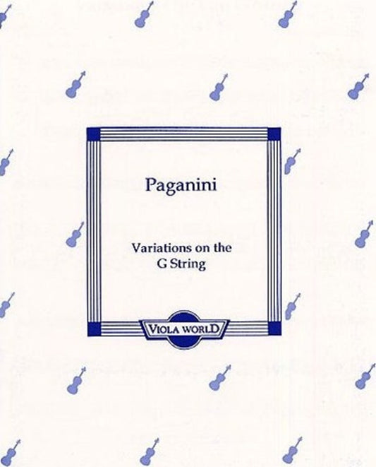 Paganini - Variations On G String Viola/Piano