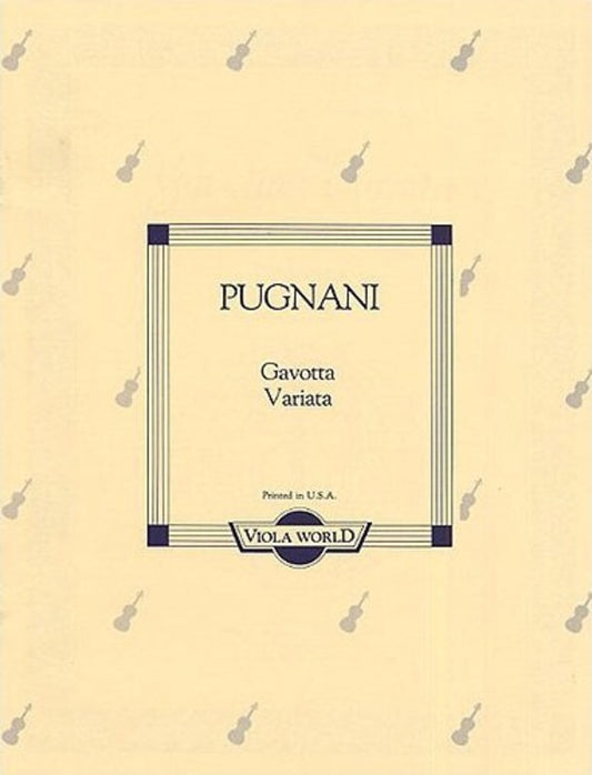 Pugnani - Gavotta Variata Viola/Piano