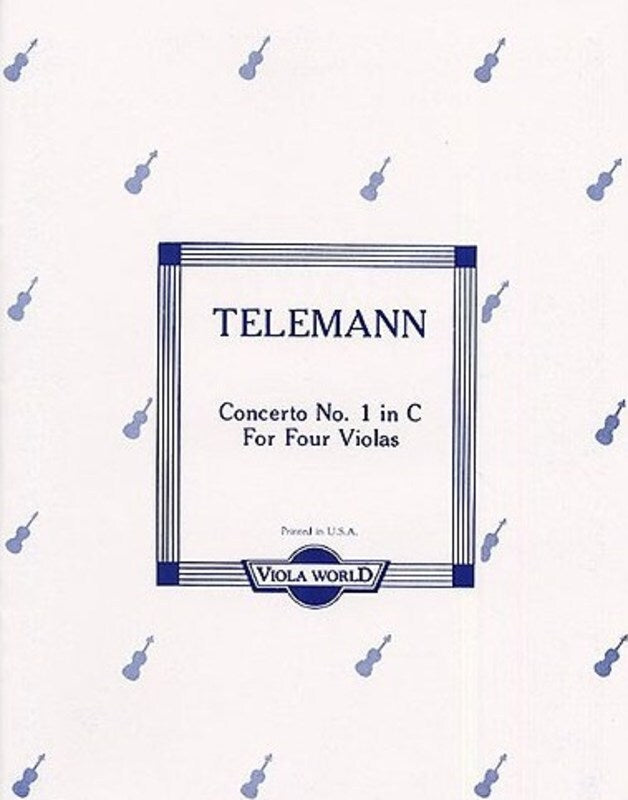 Telemann - Concerto No 1 In C For 4 Violas