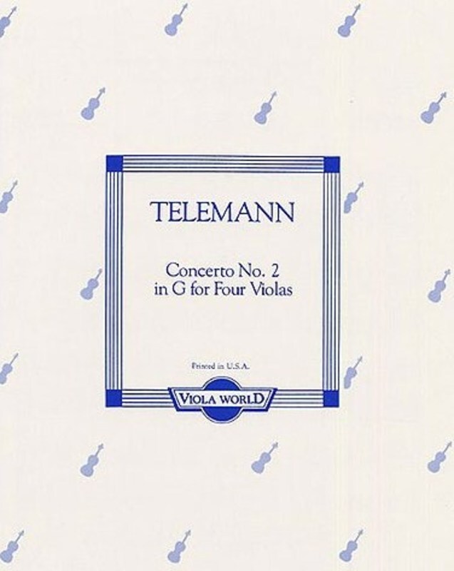 Telemann - Concerto No 2 In G For 4 Violas