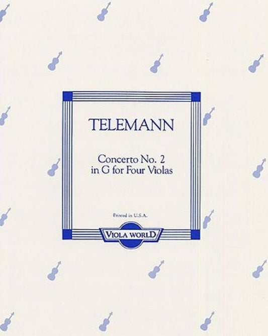 Telemann - Concerto No 2 In G For 4 Violas