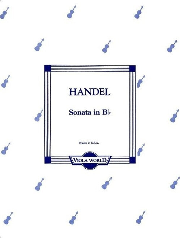 Handel - Sonata B Flat Viola/Piano