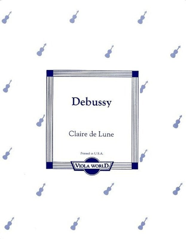 Debussy - Clair De Lune Viola/Piano