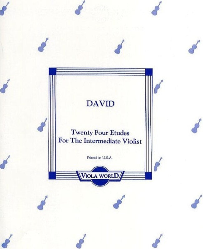 David - 24 Etudes Viola Solo