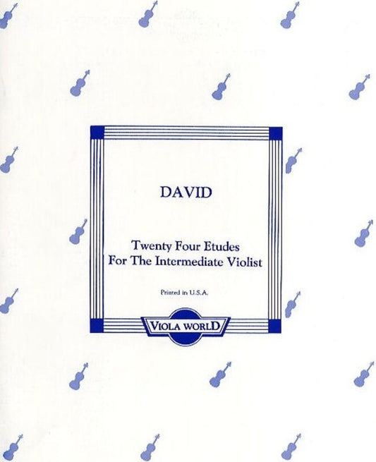 David - 24 Etudes Viola Solo