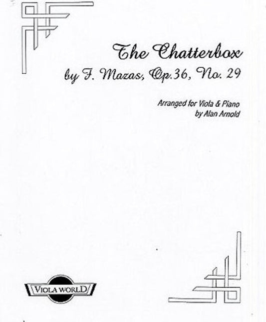 Mazas - Chatterbox Op 36 Viola/Piano