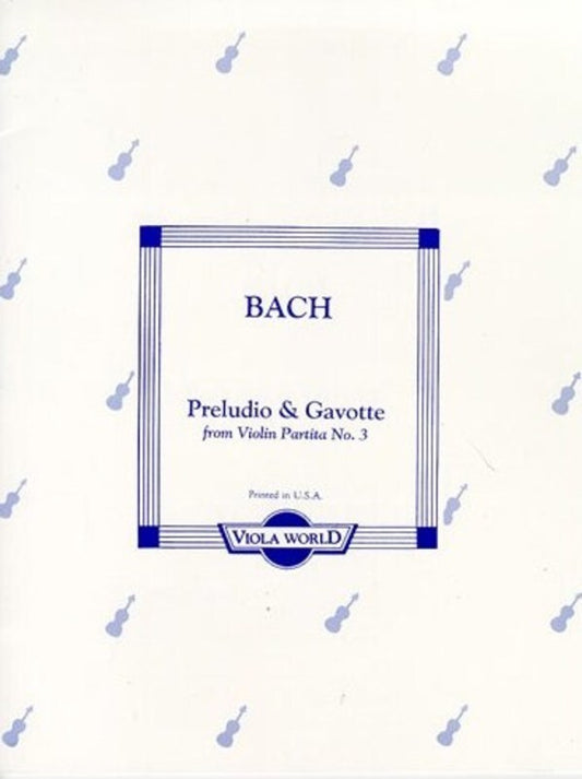 Bach - Preludio And Gavotte Viola/Piano