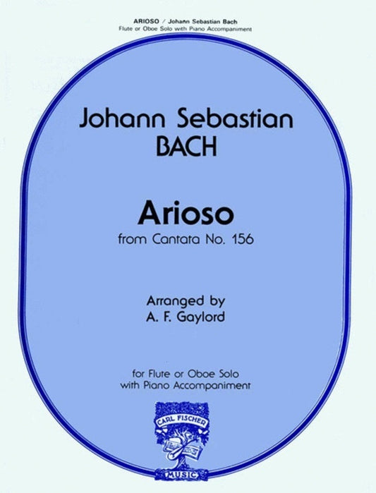 Arioso From Cantata No 156 Flt Pno