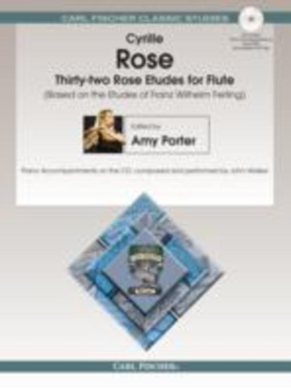 Rose - 32 Rose Etudes For Flute Bk/Ola