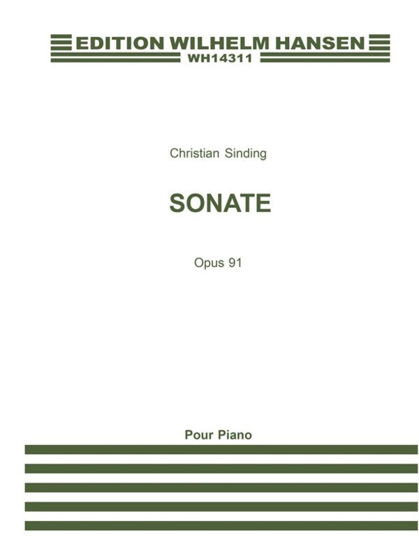 Sinding - Piano Sonata In B Minor Op 91