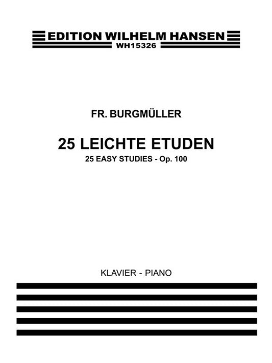 Burgmuller - 25 Easy Studies Op 100 For Piano
