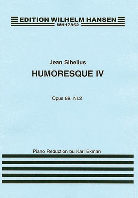 Sibelius - Humoresque 4 Op 89 No 2 Violin/Piano