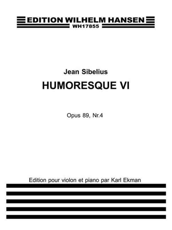 Sibelius - Humoresque 6 Op 89 No 4 Violin/Piano
