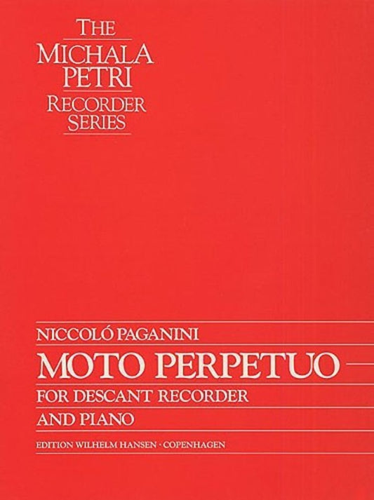 Paganini - Moto Perpetuo Descant Recorder/Piano