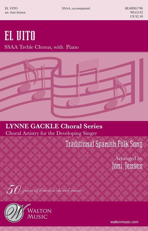 El Vito Choral Sheet Music - SSAA Voicing