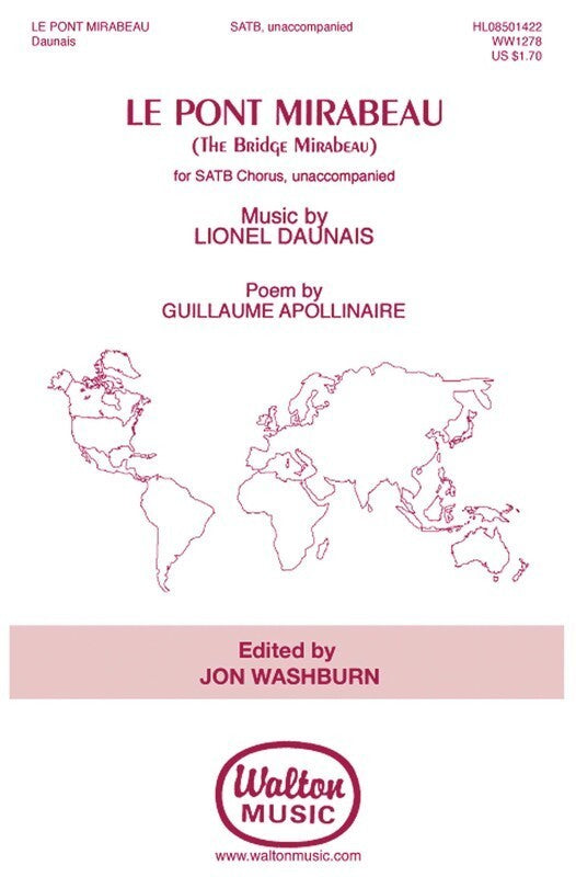 Le Pont Mirabeau Satb