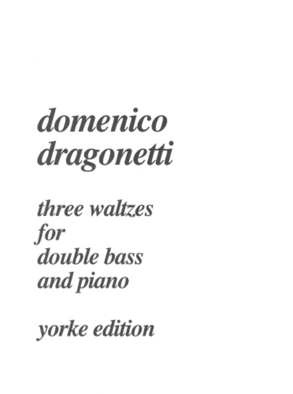 Dragonetti - 3 Waltzes For Double Bass/Piano