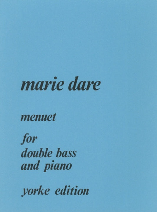Dare - Menuet For Double Bass/Piano