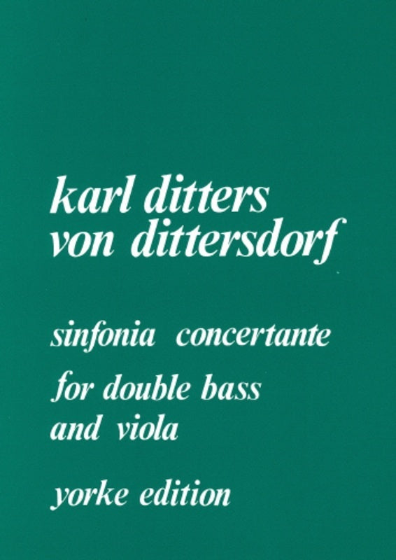 Dittersdorf - Sinfonia Concertante For Double Bass/Viola