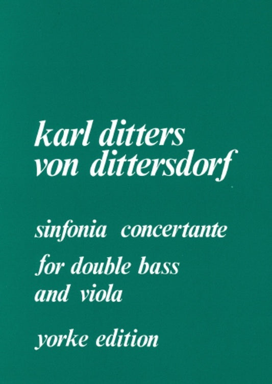 Dittersdorf - Sinfonia Concertante For Double Bass/Viola