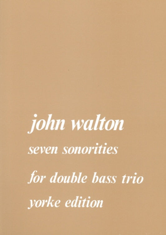 Walton - 7 Sonorities For Double Bass Trio Score/Parts