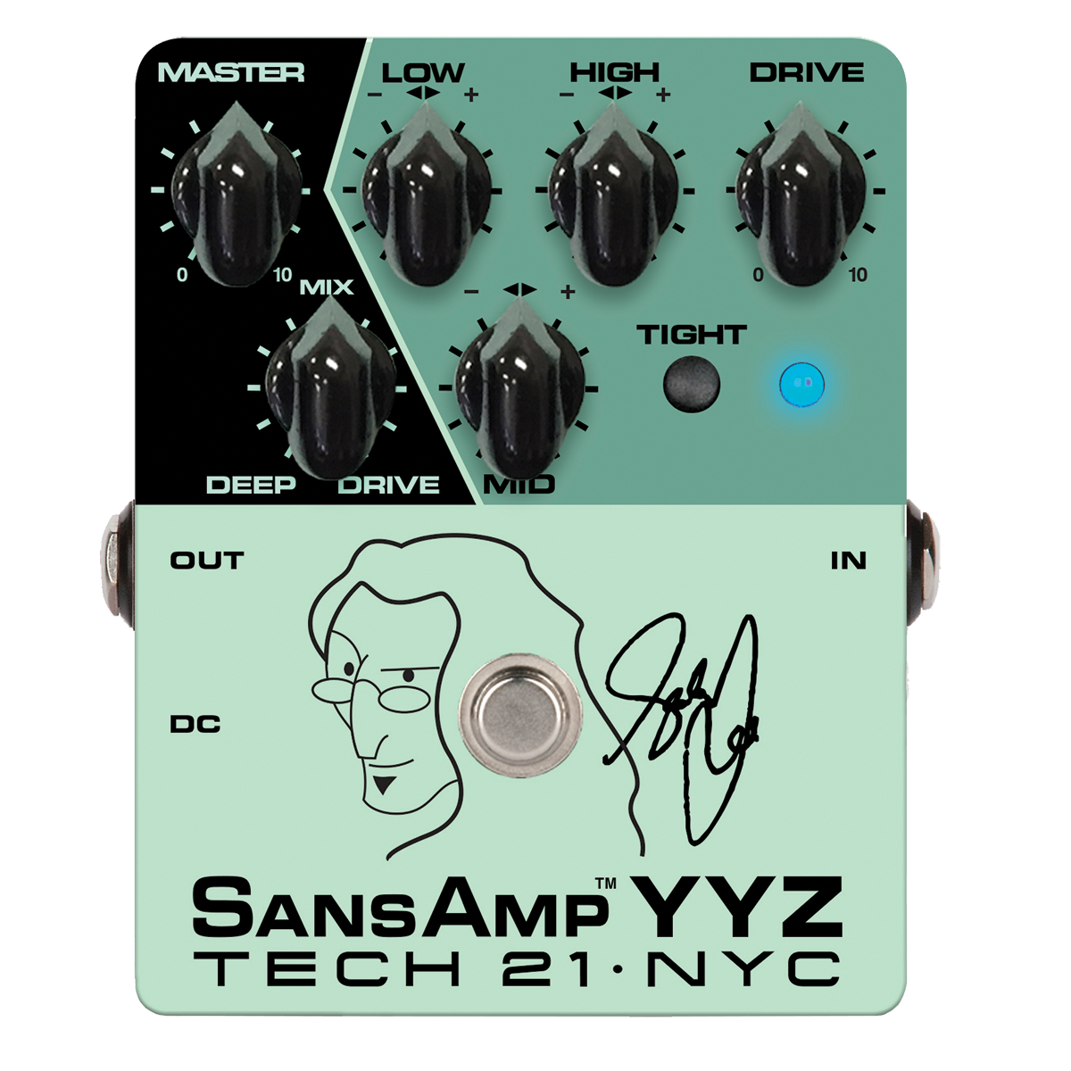 Tech 21 Sansamp YYZ Geddy Lee Signature Pedal