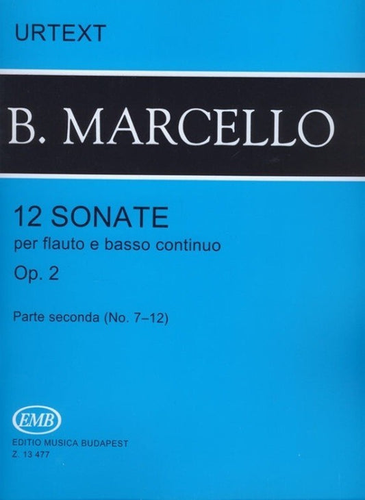 Marcello - 12 Sonatas Op 2 Vol 2 Nos 7-12 Flute/Piano
