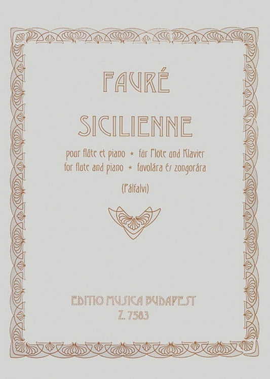 Sicilienne Op 78 Fl/Pno Arr Palfalvi