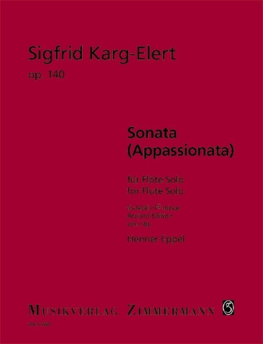 Karg-Elert - Sonata (Appassionata) Op 140 Flute Solo