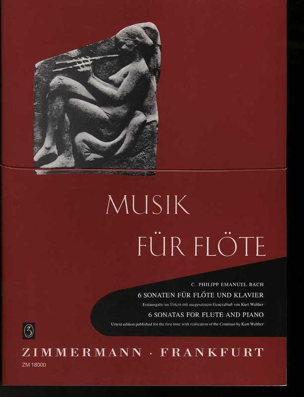Cpe Bach - 6 Sonatas For Flute/Piano