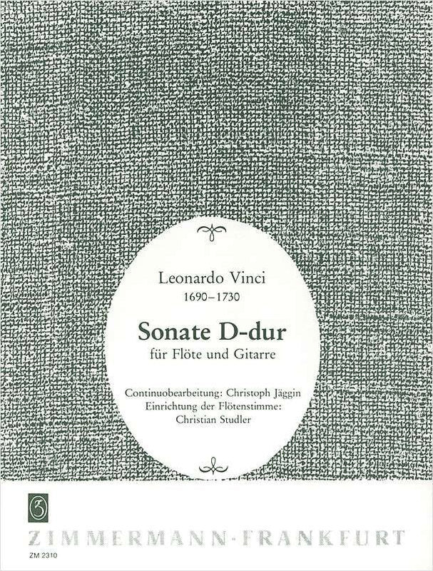 Vinci - Sonata D Major For Flute And Guitar