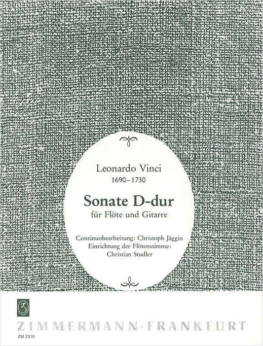 Vinci - Sonata D Major For Flute And Guitar