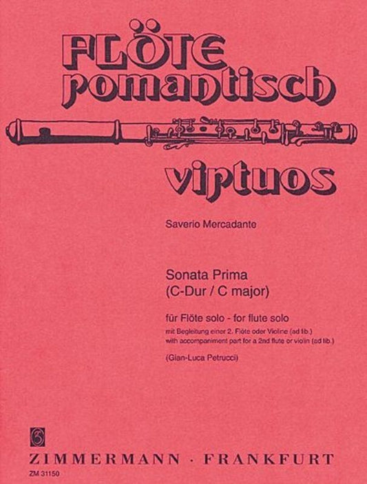 Mercadante - Sonata Prima C Flute Solo