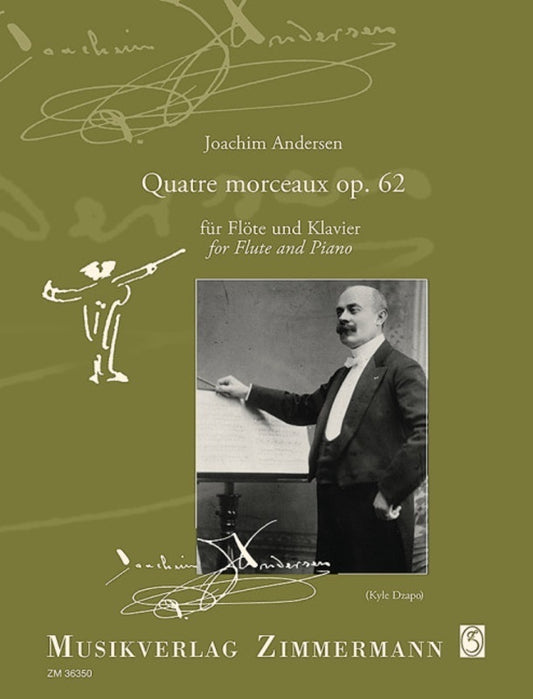 Andersen - Quatre Morceaux Op 62 For Flute/Piano