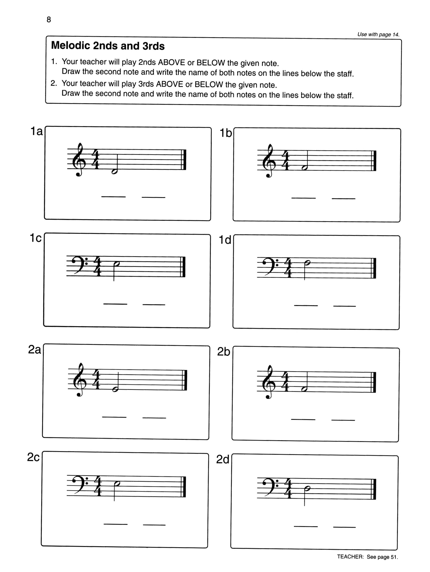 Alfred's Basic Adult Piano Course - Ear Training Book 1