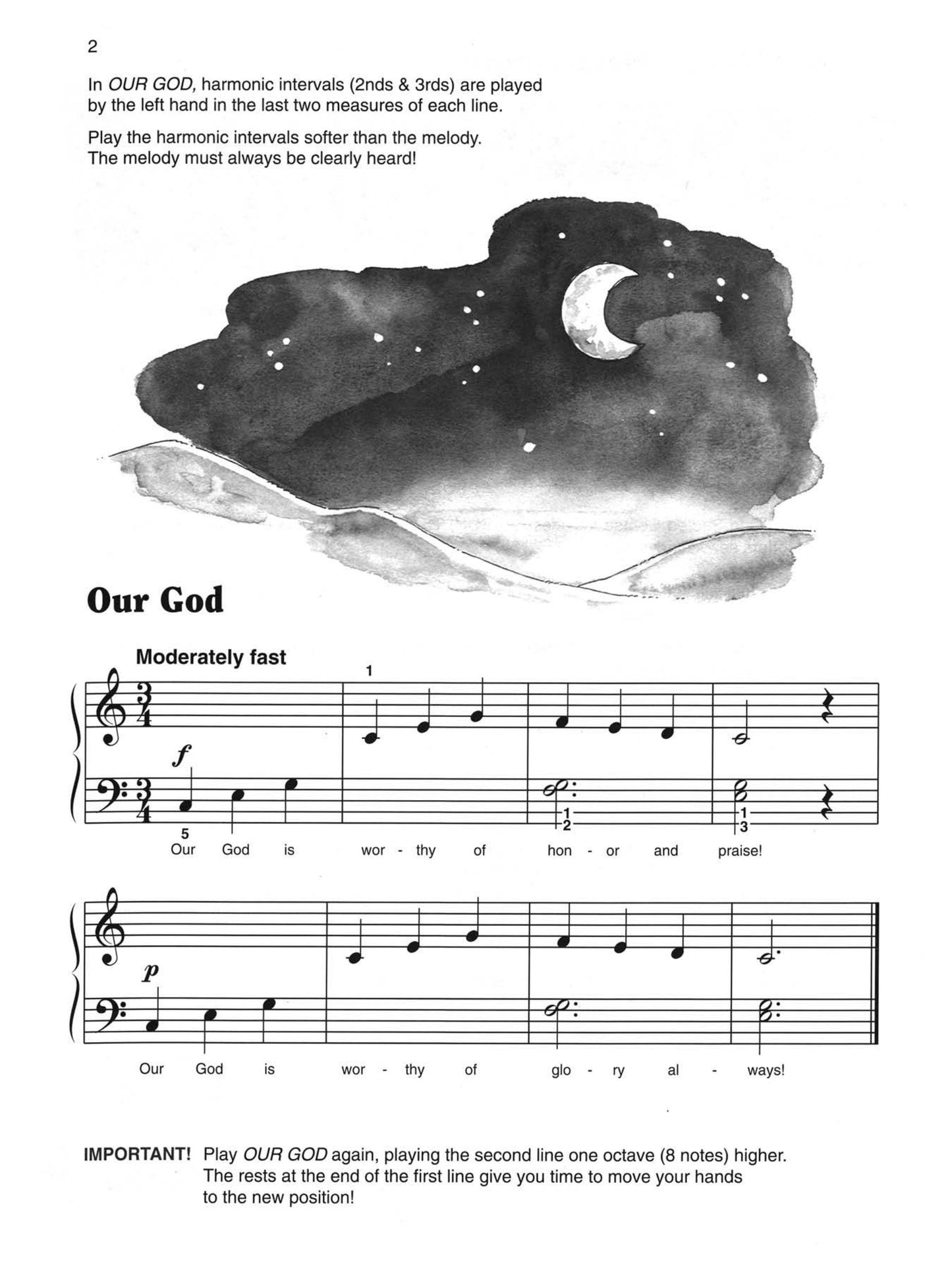 Alfred's Basic Piano Library - All-in-One Sacred Course Book 2