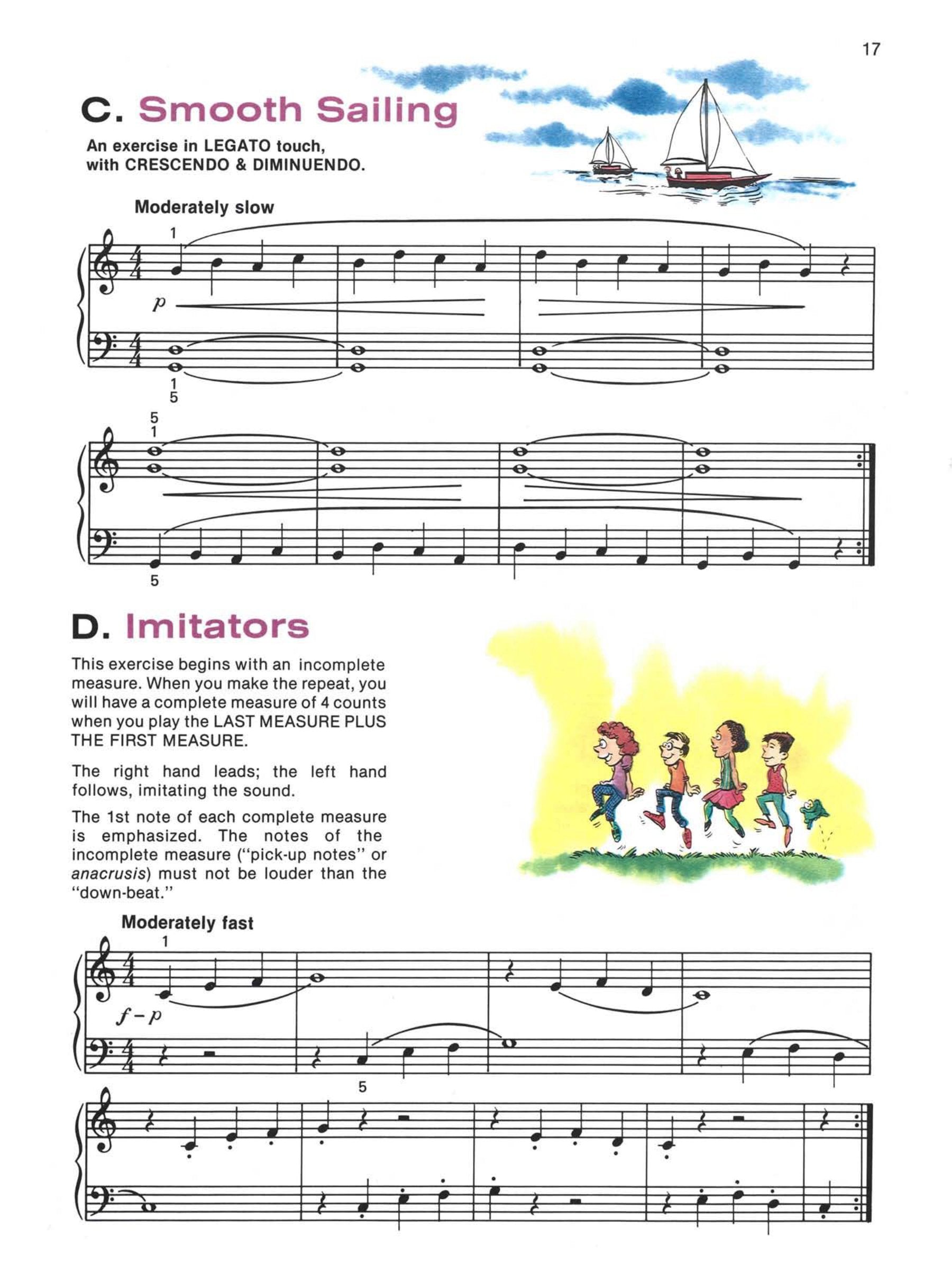 Alfred's Basic Piano Library - Technic Book Complete Level 1 (1A/1B)