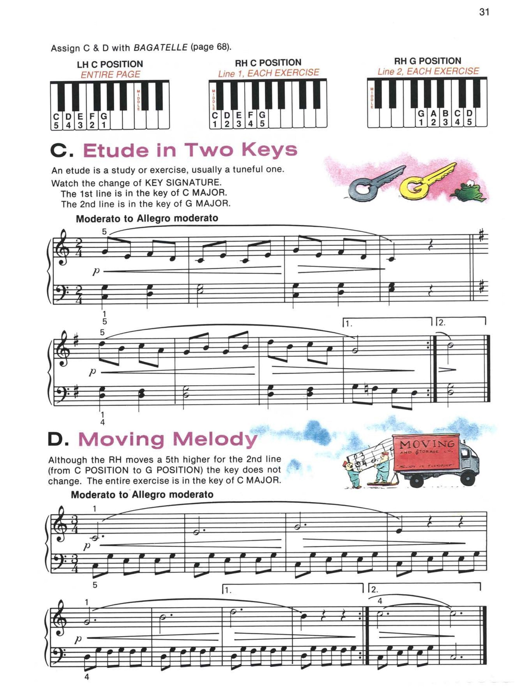 Alfred's Basic Piano Library - Technic Book Complete Level 1 (1A/1B)