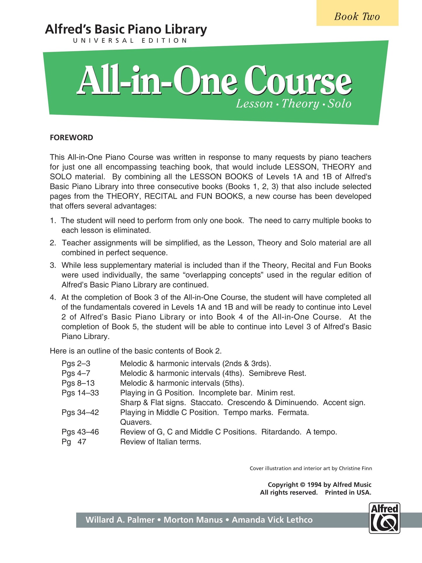 Alfred's Basic All-in-One Course - Book 2 (Universal Edition)
