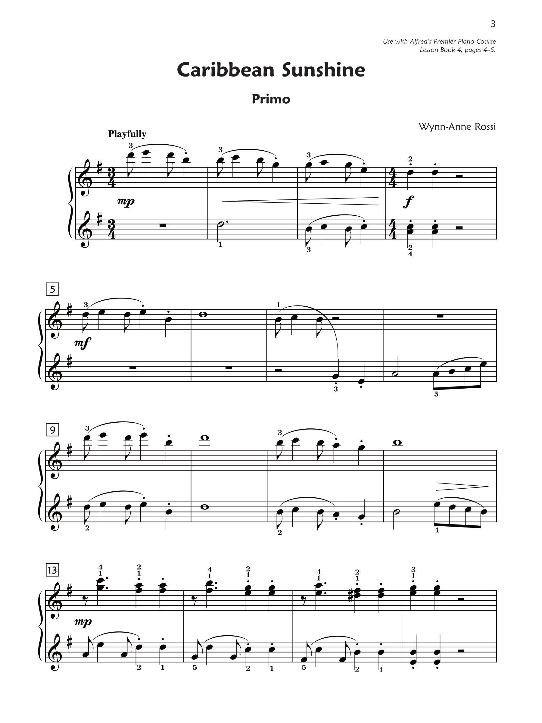 Alfred's Premier Piano Course - Duet Book 4